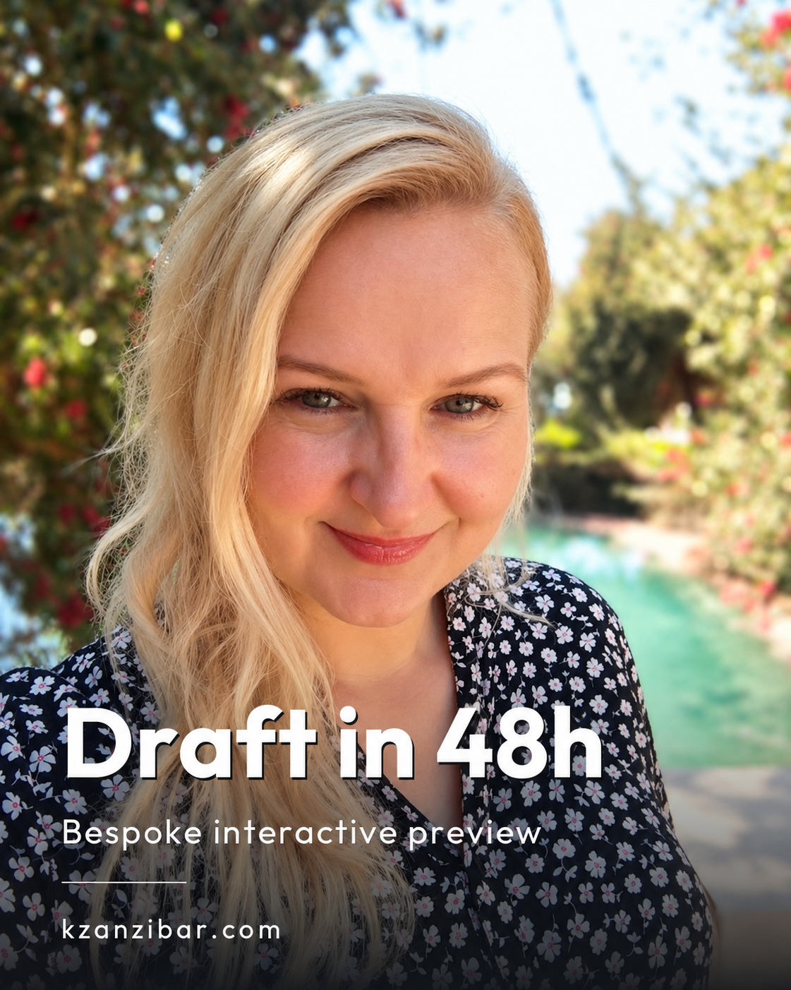 Kristyna — your web draft in 48 hours
